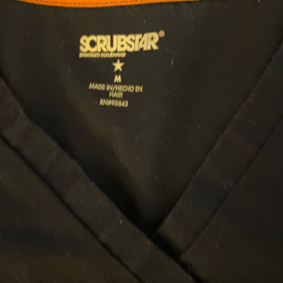 Medium blue Scrub Star scrub top - Picture 2 of 4